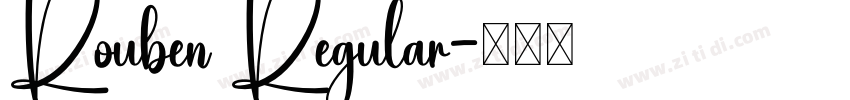 Rouben Regular字体转换